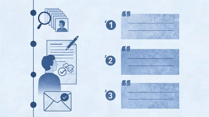 Company research editorial illustration