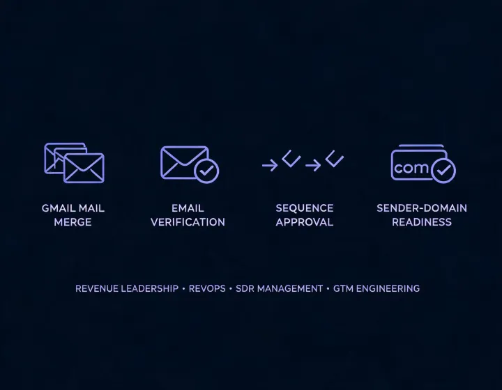 Four cold email operating workflows