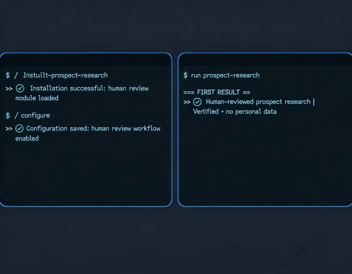 Agent installation workflow